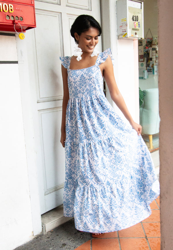 Indii Breeze Amalie Frill Maxi Dress - Tiara Neela