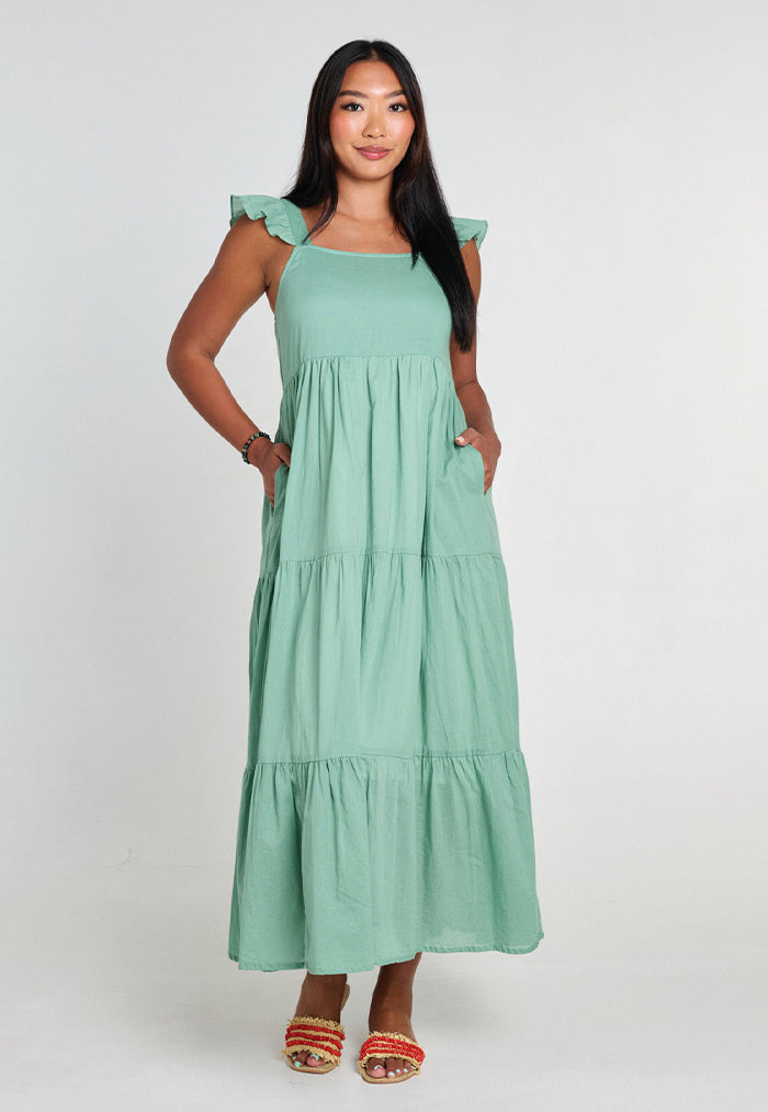 Indii Breeze Amalie Frill Maxi Dress - Hara