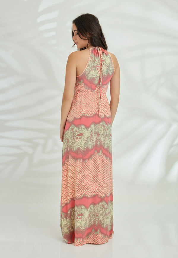 Indii Breeze Boho Maxi Dress - Pixie Pink