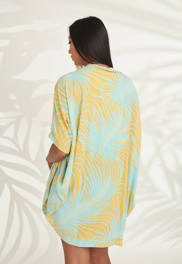 Indii Breeze Short Kimono - Zazzle Yellow