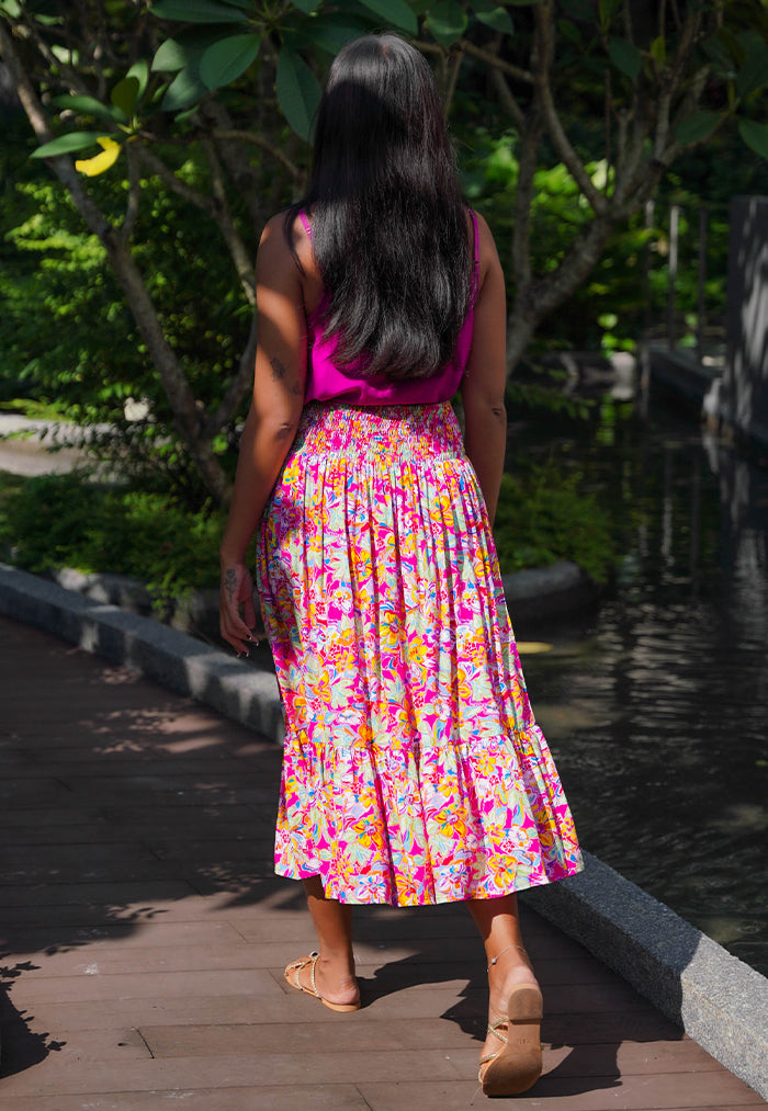 Indii Breeze Stella Skirt - Bright Bloom