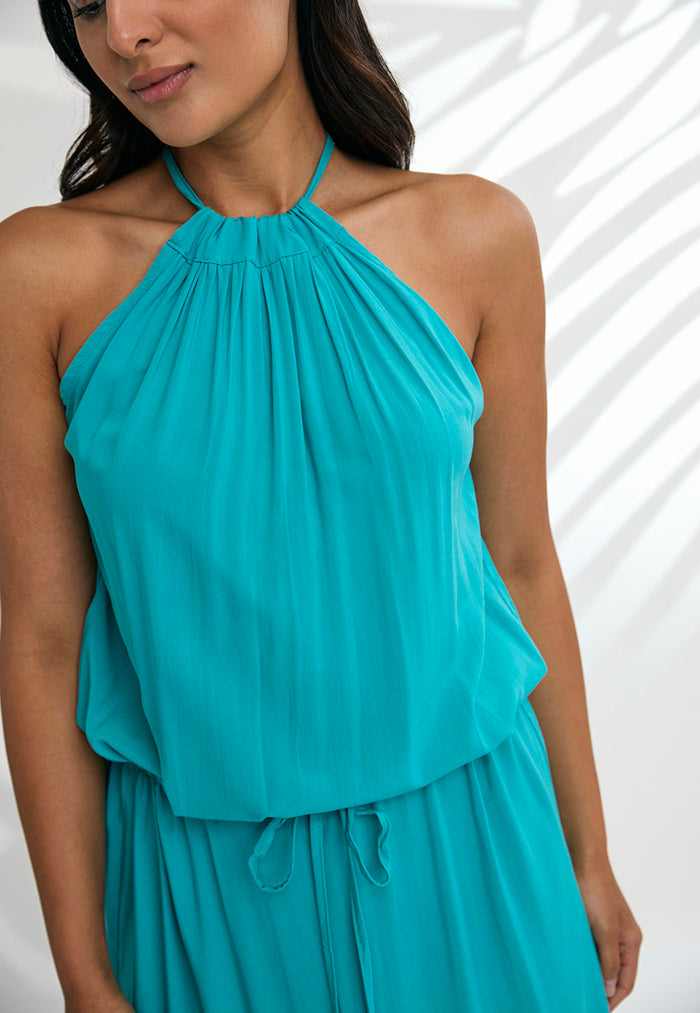 Indii Breeze Susan Halter Maxi Dress - Tosca