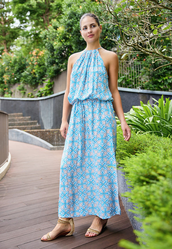 Indii Breeze Susan Halter Maxi Dress - Clemy