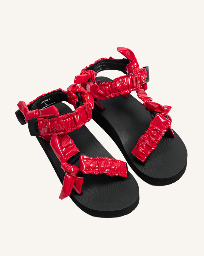 Angie Red Patent Jaedals
