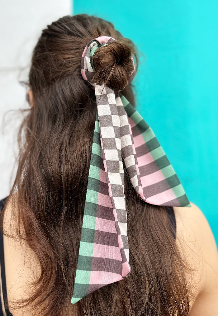 Karangan Long Skinny Scarf - Retro Stripes