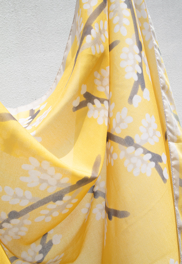 Karangan Big Square Scarf - Ranting (Voile Polyester)