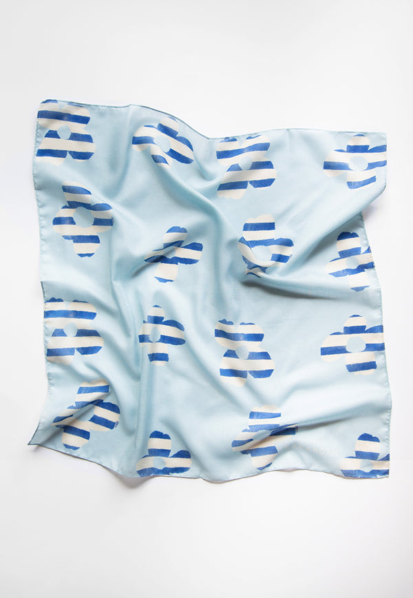 Karangan Mini Square Scarf/ Bandana - Picnic Stripes