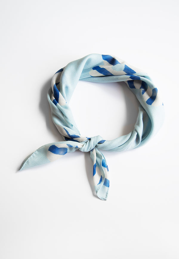 Karangan Mini Square Scarf/ Bandana - Picnic Stripes