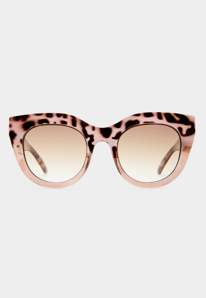 Le Specs Air Heart Sunglasses - Cookie Tort Mocha Splice