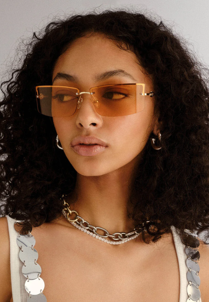 Le Specs Alien Ltd Edt Sunglasses - Bright Gold