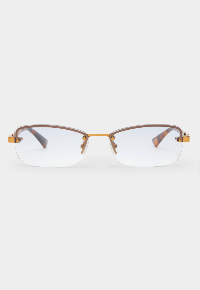 Le Specs Enigmatic Sunglasses - Antique Gold/Dark Tort