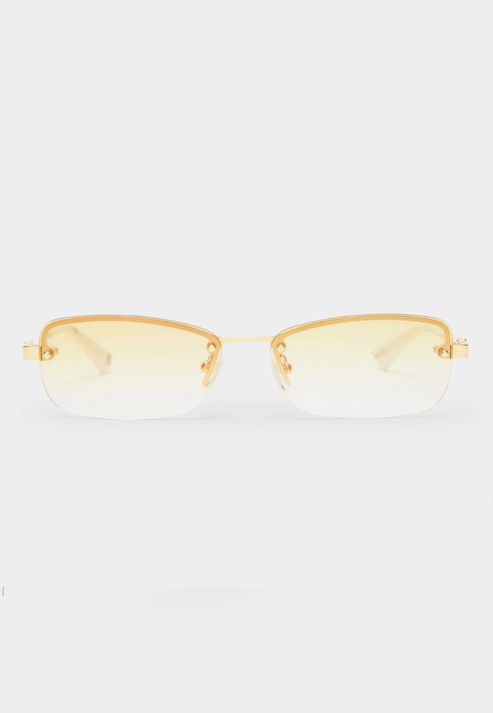 Le Specs Enigmatic Sunglasses - Gold/Ivory
