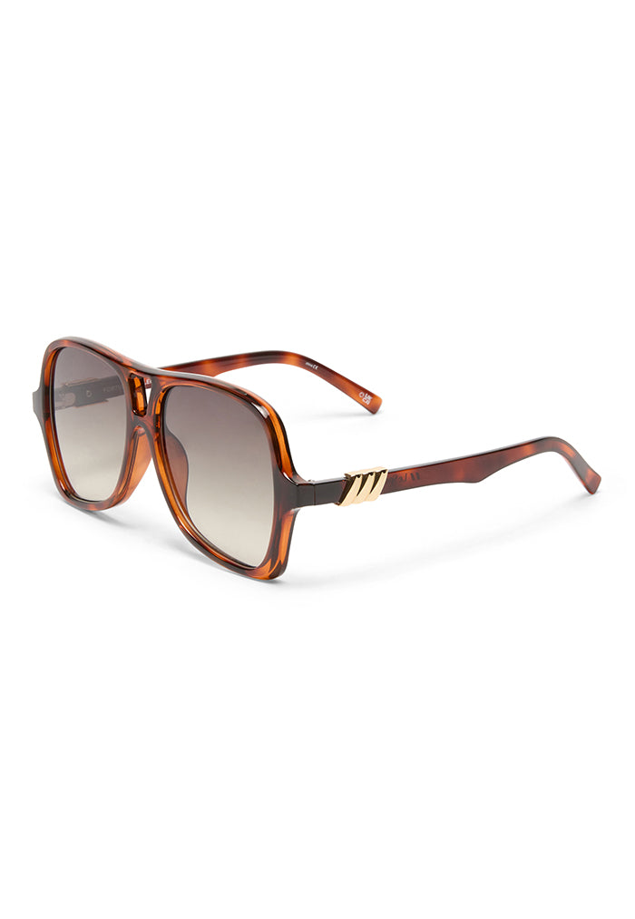 Le Specs Fortune Teller Sunglasses - Toffee Tort