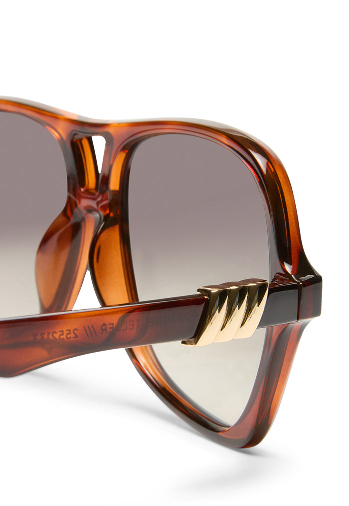 Le Specs Fortune Teller Sunglasses - Toffee Tort