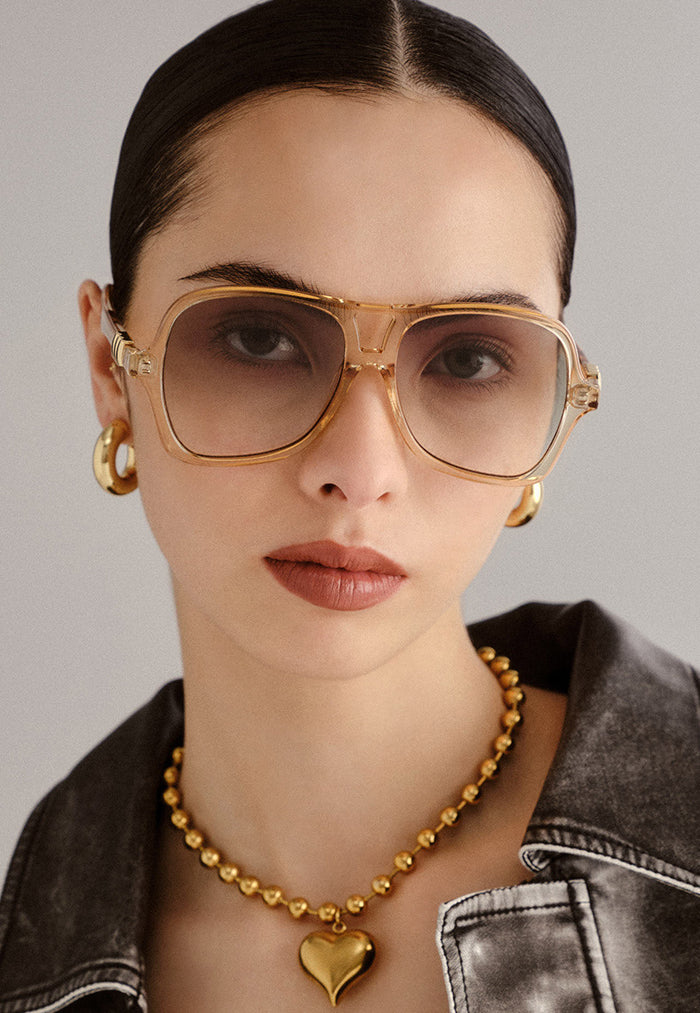Le Specs Fortune Teller Sunglasses - Sand