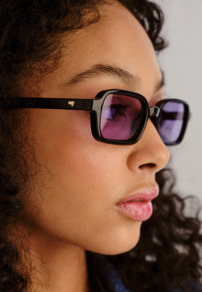 Le Specs Pilferer Sunglasses - Black/Lilac