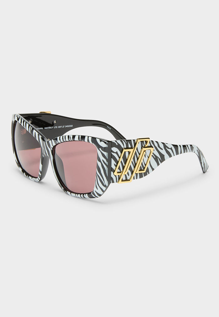 Le Specs Primal Instinct Ltd Edt Sunglasses - White Tiger