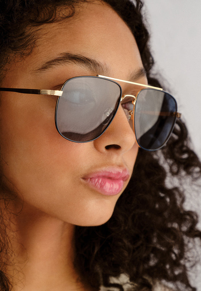 Le Specs The Charmer Sunglasses - Gold/Seafoam
