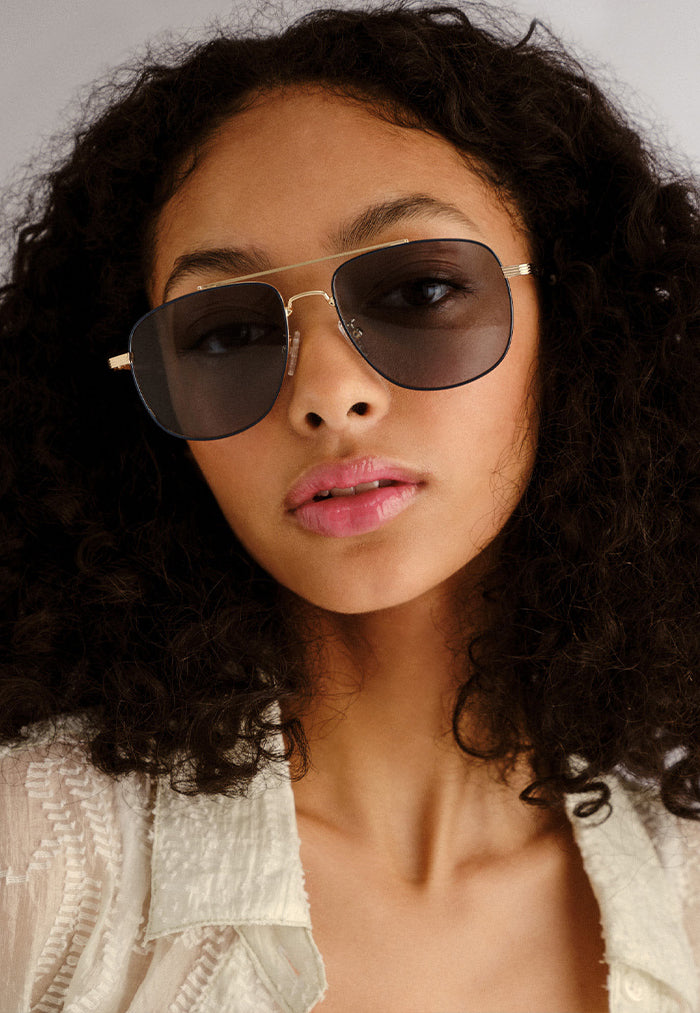 Le Specs The Charmer Sunglasses - Gold/Seafoam