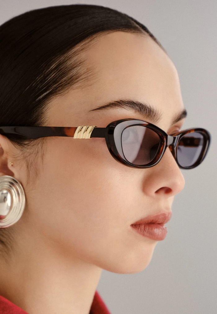 Le Specs The Whisperer Sunglasses - Dark Tort