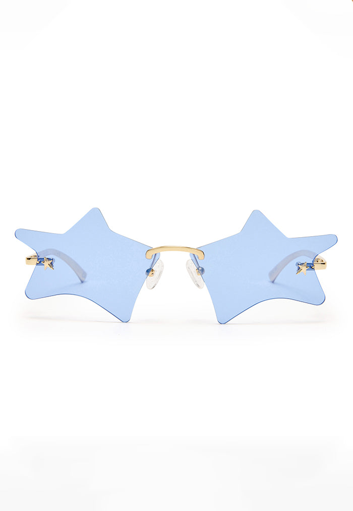 Le Specs Twinkle Sunglasses - Gold/Cobalt