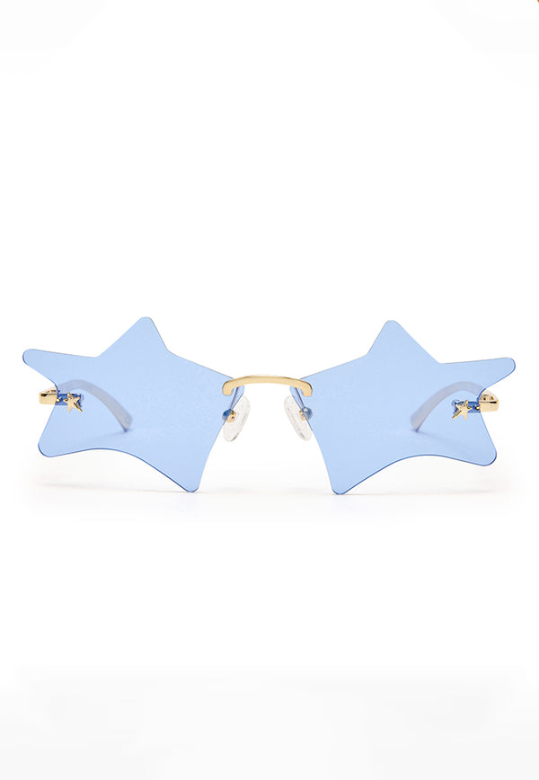 Le Specs Twinkle Sunglasses - Gold/Cobalt