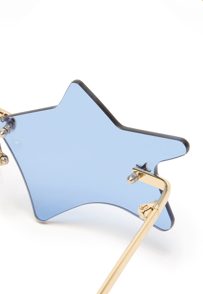 Le Specs Twinkle Sunglasses - Gold/Cobalt