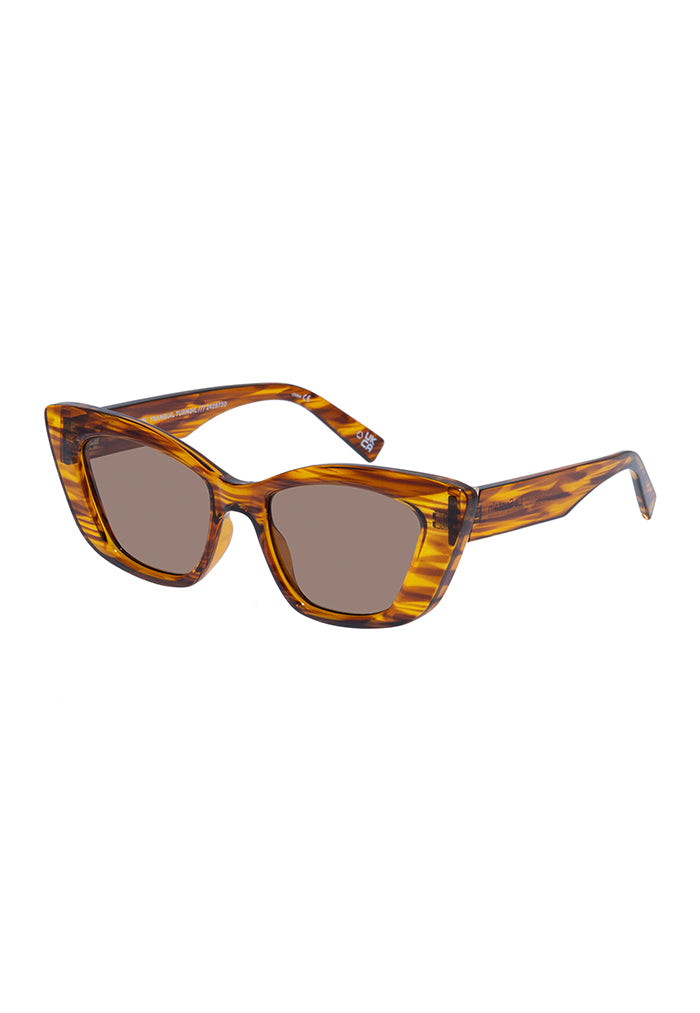 Le Specs Tranquil Turmoil Sunglasses - Woodstripe