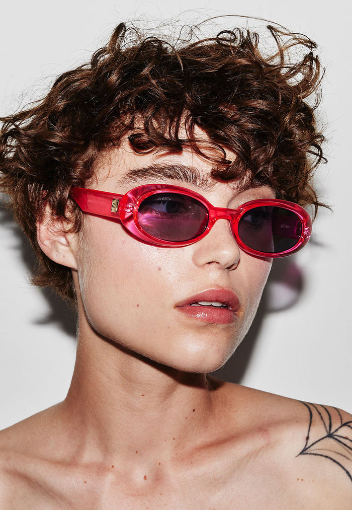 Le Specs Work It! Sunglasses - Hyper Pink