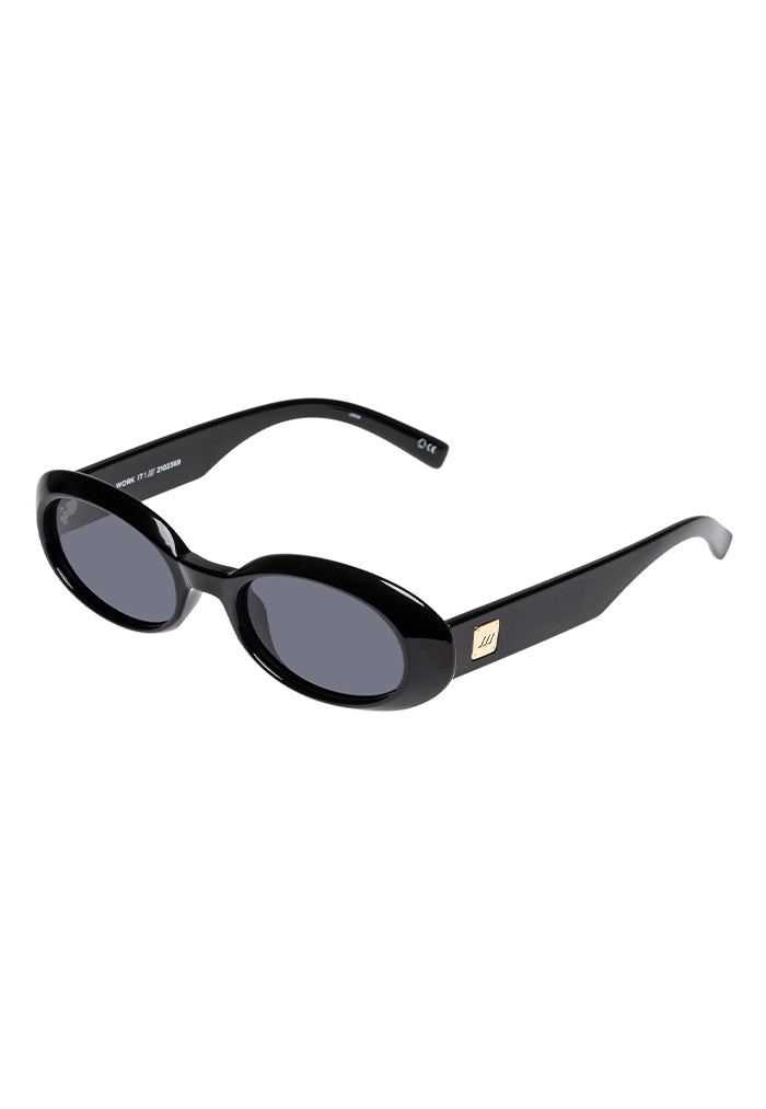 Le Specs Work It! Sunglasses - Black – theWYLDshop