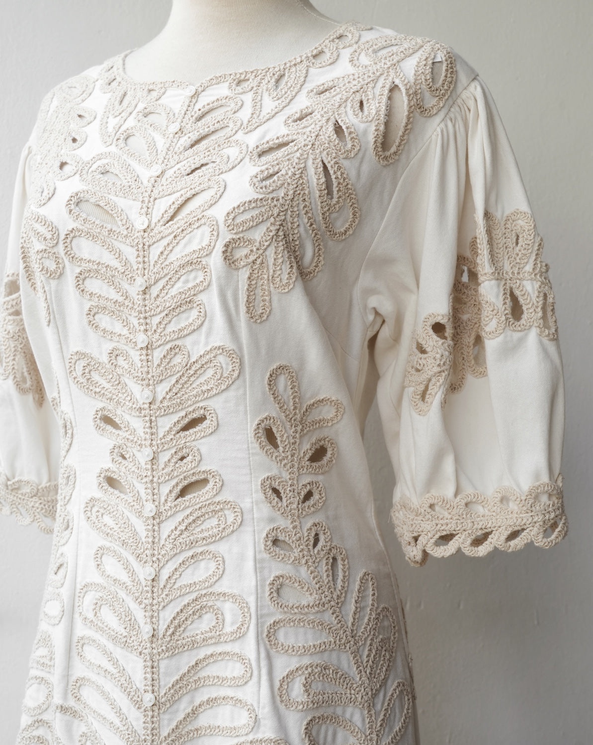 Pre-Loved Maje Embroidered Frill Mini Dress