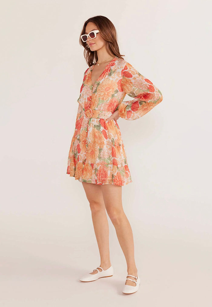 MINKPINK Aida Long Sleeve Mini Dress