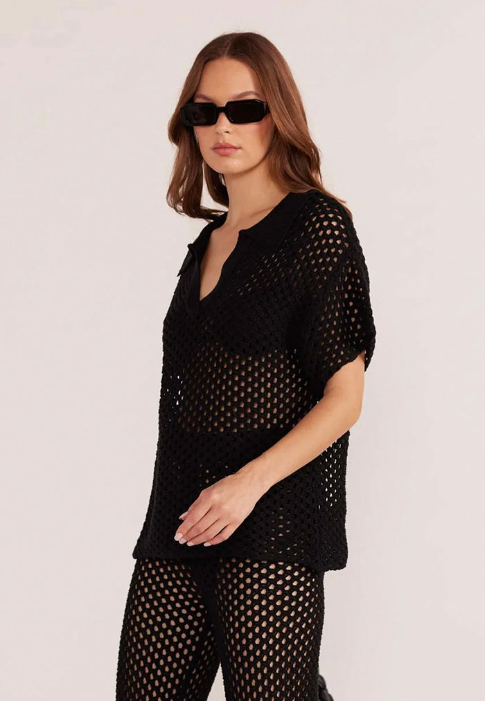 MINKPINK Gayla Crochet Shirt