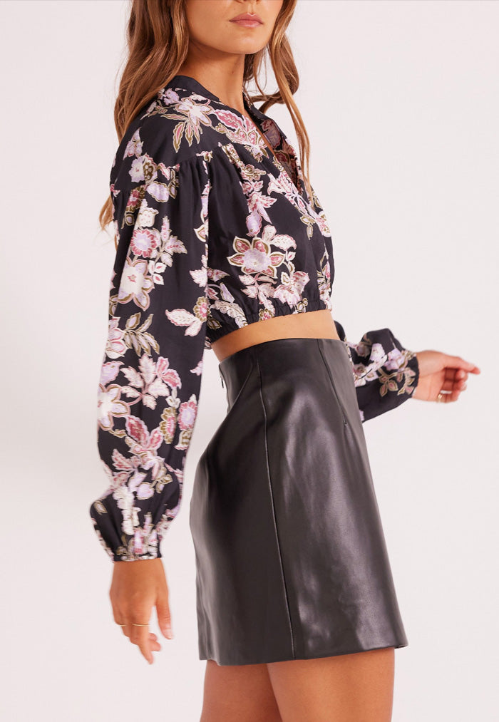 MINKPINK Willow Cropped Shirt