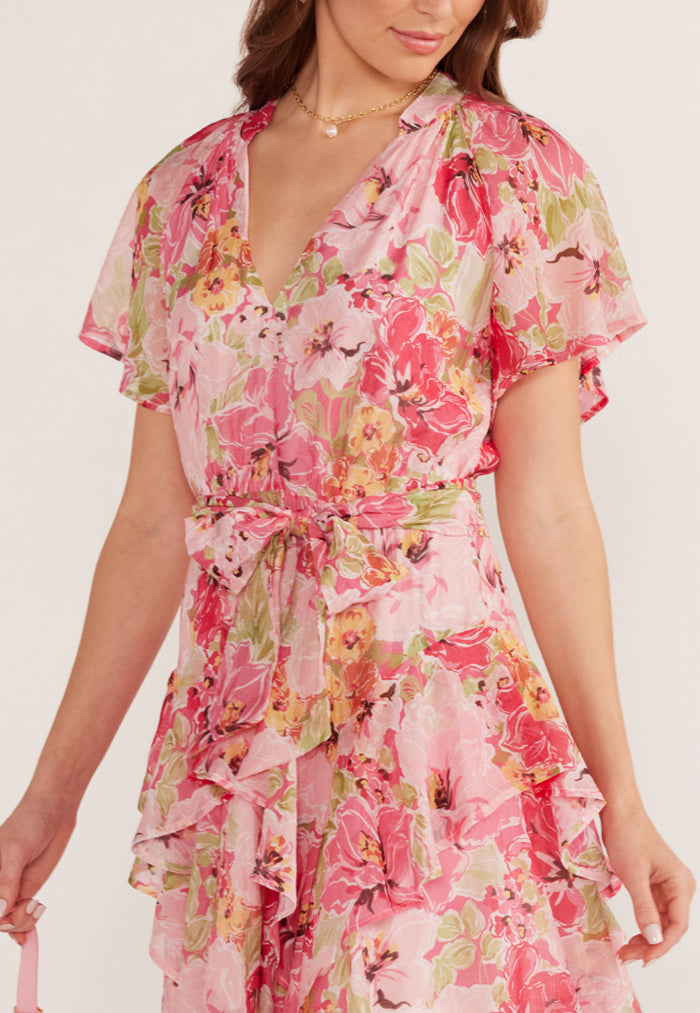 MINKPINK Simone Frill Mini Dress