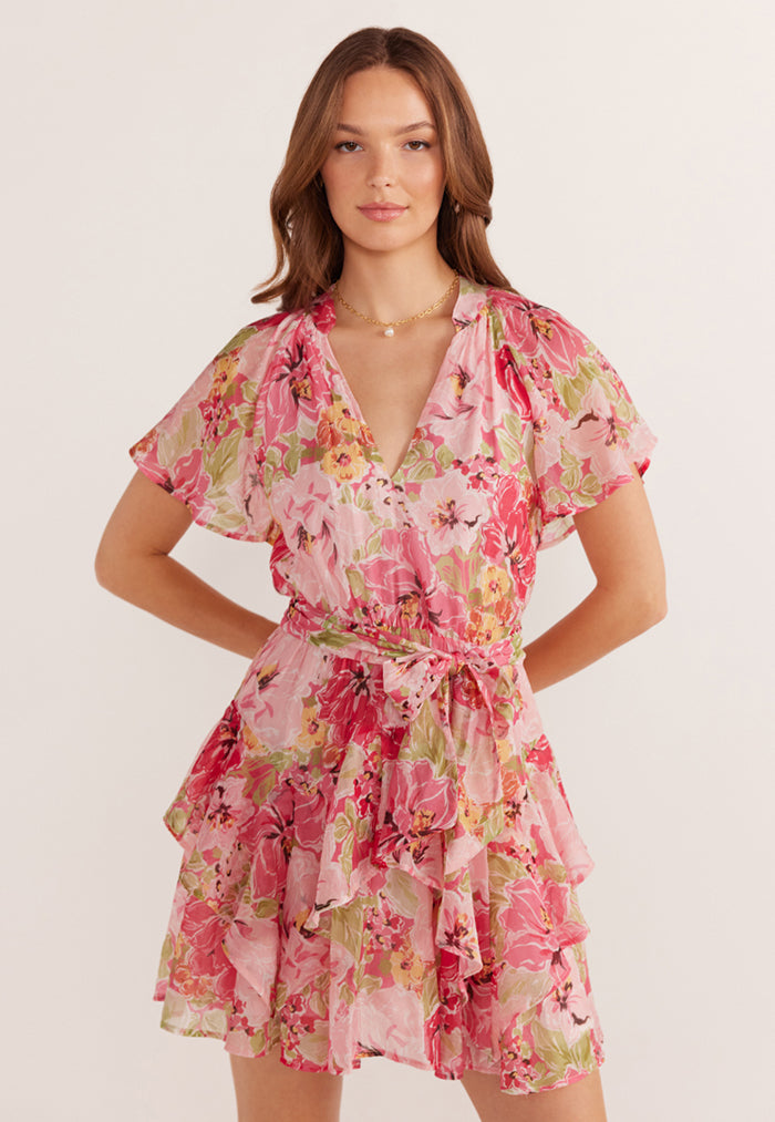 MINKPINK Simone Frill Mini Dress