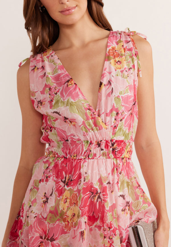 MINKPINK Simone Tiered Midi Dress