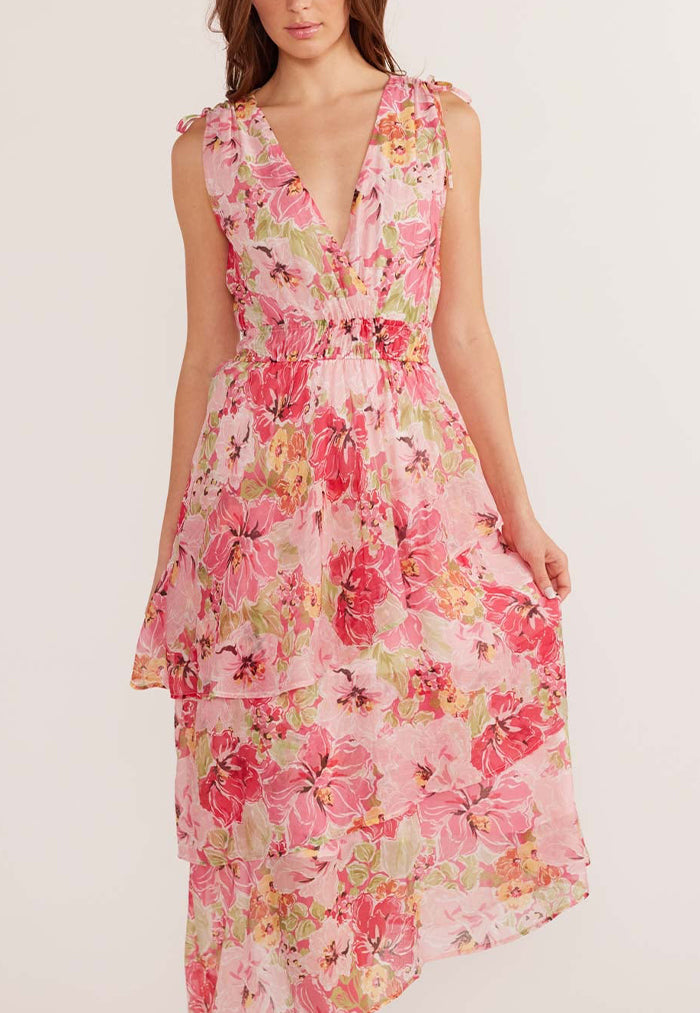 MINKPINK Simone Tiered Midi Dress