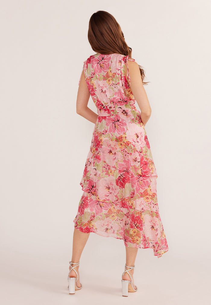 MINKPINK Simone Tiered Midi Dress