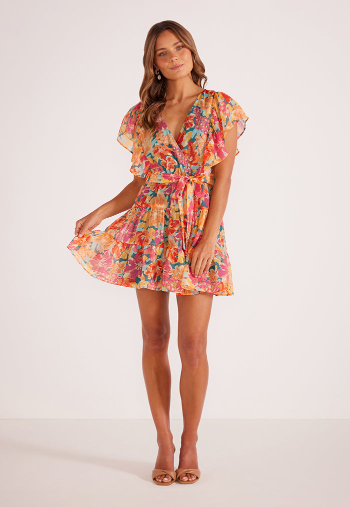 MINKPINK Valla Flutter Mini Dress