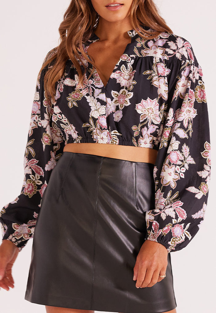MINKPINK Willow Cropped Shirt