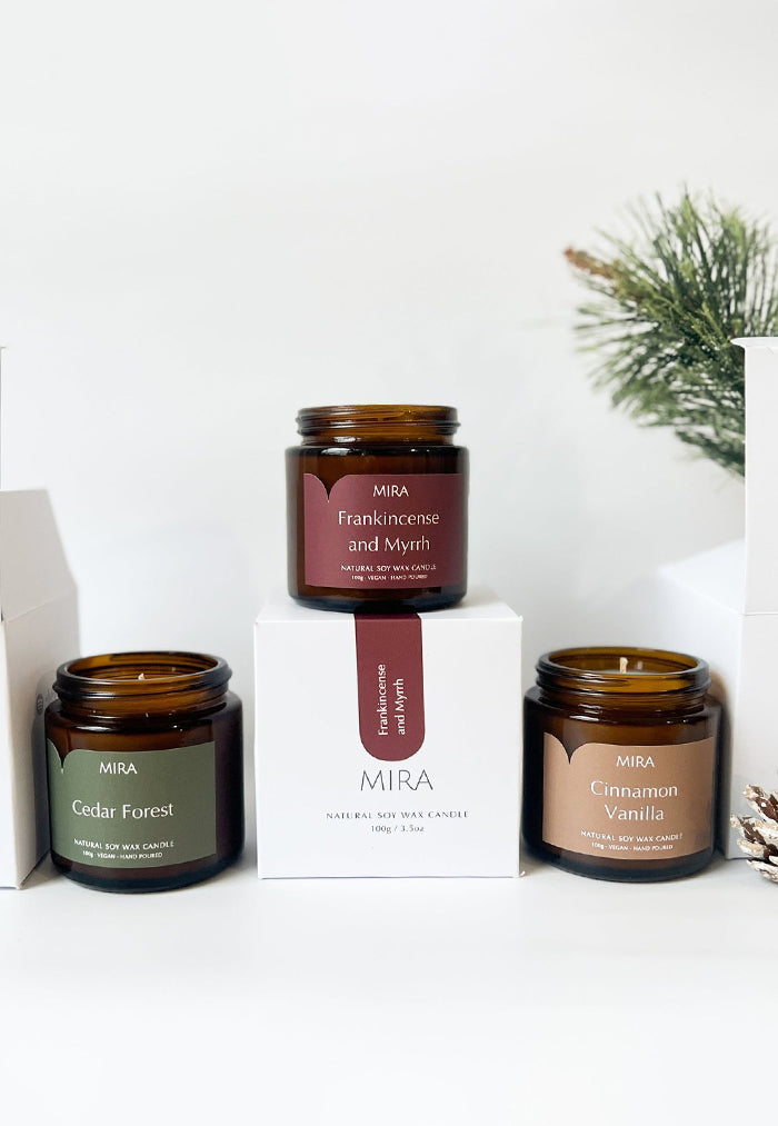 Mira Cedar Forest Christmas Soy Candle