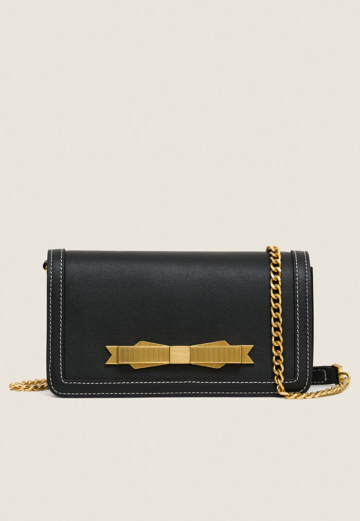 Nala Bella Leather Bag - Black