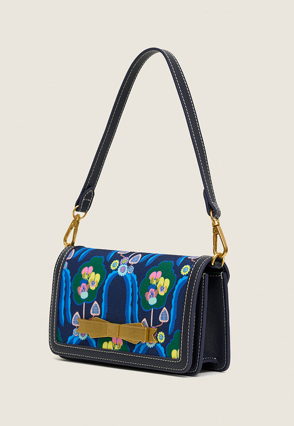 Nala Bella Leather Bag - Violets & Radiccio