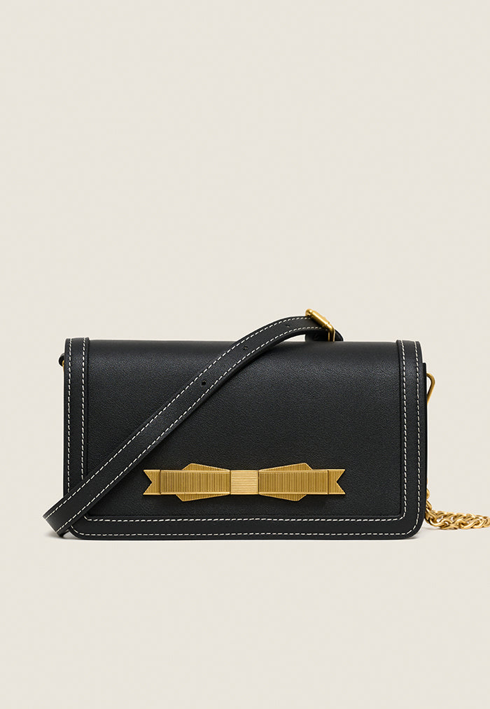 Nala Bella Leather Bag - Black