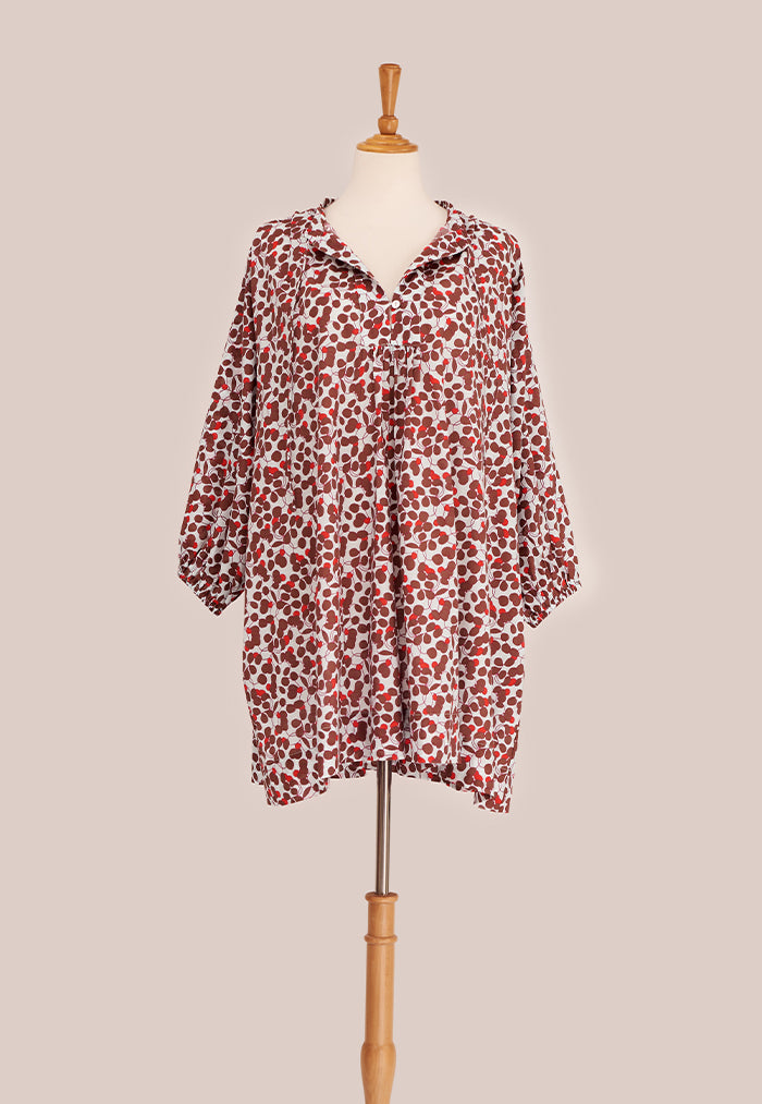 Nala Daniela Tunic - Petals Bitter Sweet