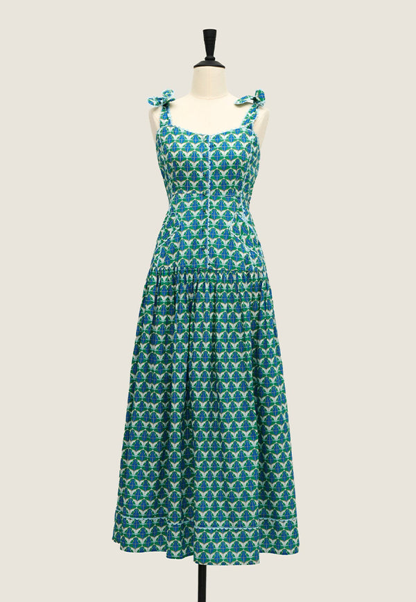 Nala Farah's Bestest Dress - Diamond & Flower Blue