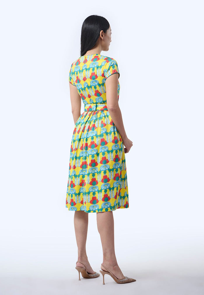 Nala Flair Cheongsam - Crystal Blossom Yellow