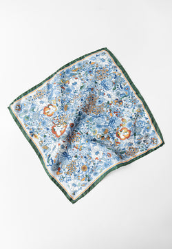 Nala Mandi Bunga Silk Pocket Square - Fresh Air