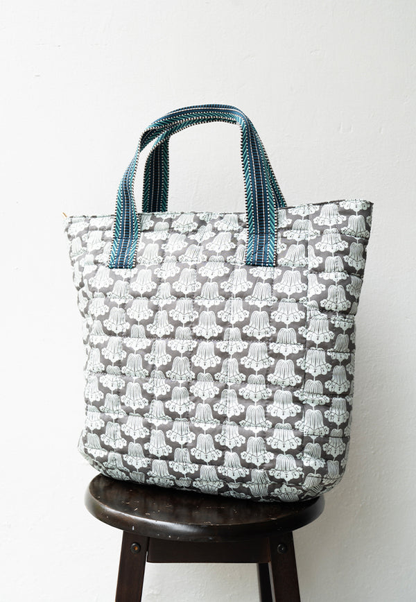 Nala Hana Quilted Tote - Jacaranda Pewter